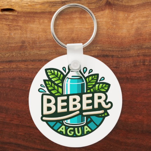 Beber agua schlüsselanhänger (Rückseite)