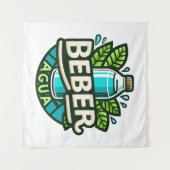 Beber agua wandteppich (Vorderseite (Horizontal))