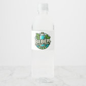 Beber agua wasserflaschenetikett (Vorderseite)
