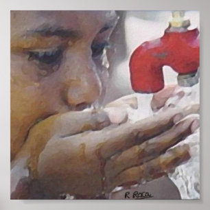 Beber las aguas de la fuente O Oils Atwork Poster