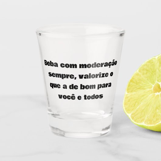 Beber sempre com responsabilidade schnapsglas (Vorderseite)