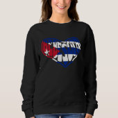 Bebesota Cuban Flag Reggaetón No Eres Bebecita Ere Sweatshirt (Vorderseite)