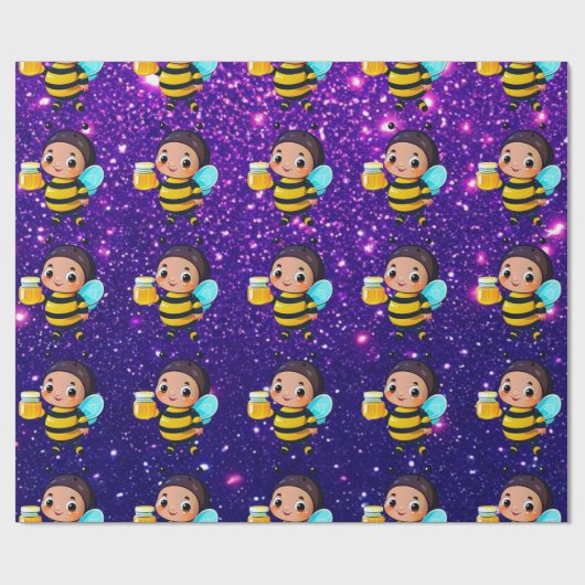 Bebie Niedlich Charming Themed Inspiriert Geschenkpapier (Flach)