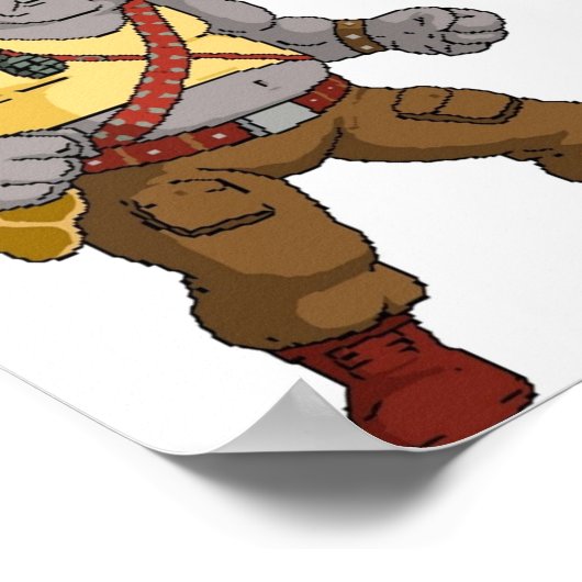 Bebop Rocksteady Funny Großdruck Poster (Ecke)