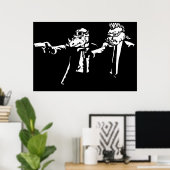 Bebop Rocksteady Thug life Pfiction mashup Poster (Heimbüro)