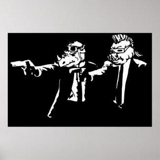 Bebop Rocksteady Thug Life Pficup Poster