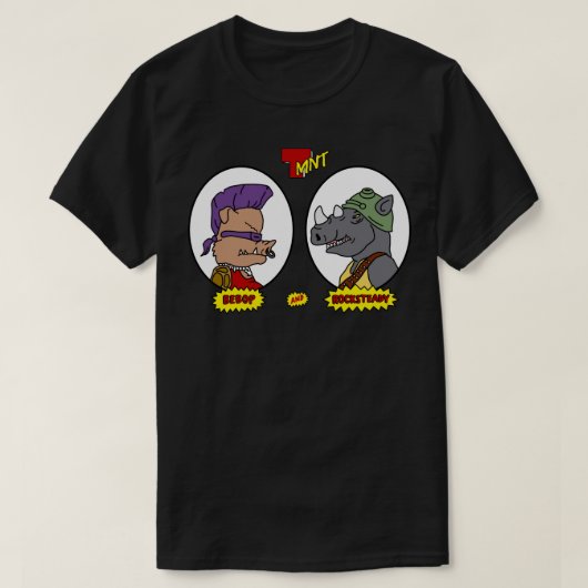 Bebop und Rocksteady T-Shirt (Design vorne)