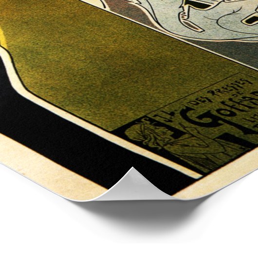 BEC AUER 1896 Benzin-Licht Poster (Ecke)