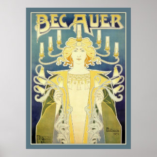 Bec Auer (blau) Poster