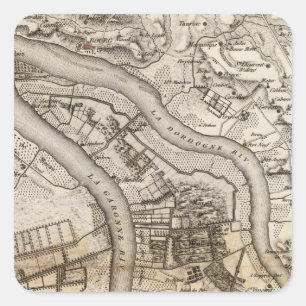 Bec d'Ambes Quadratischer Aufkleber