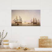Becalmed - Fitz Henry Lane Fine Art Poster (Küche)
