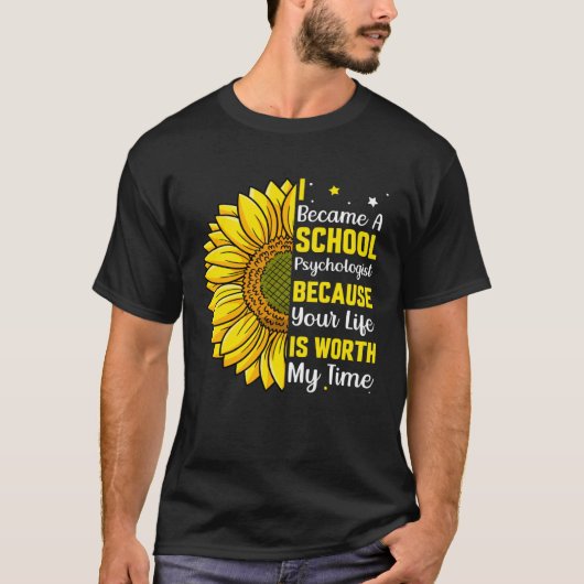 Became A School Psychologist Psychology Teacher Gr T-Shirt (Vorderseite)
