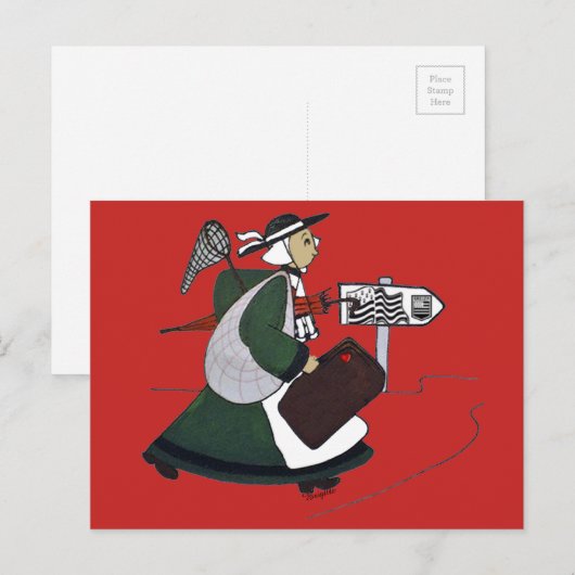 Bécassine breton postkarte (Vorne/Hinten)