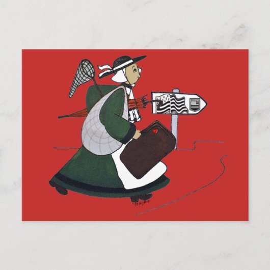 Bécassine breton postkarte (Vorderseite)