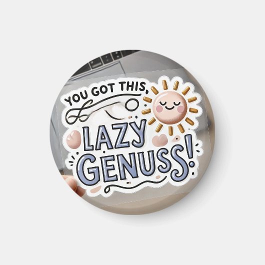 Because Even Geniuses Need a Nap 😴✨ Magnet (Vorne)