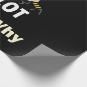  Because I’m The Pilot That’s Why  Custom Aviatio Geschenkpapier (Ecke)
