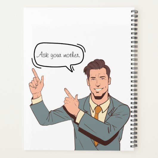 Because I said so - Funny Retro Mom Style Planner Planer (Rückseite)