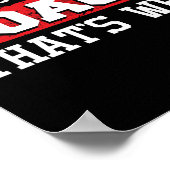 Because I'm The Coach That's Why - Kickboxing Boxi Poster (Ecke)