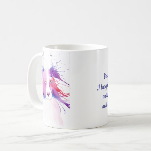 Because of you mug kaffeetasse (Vorderseite Links)