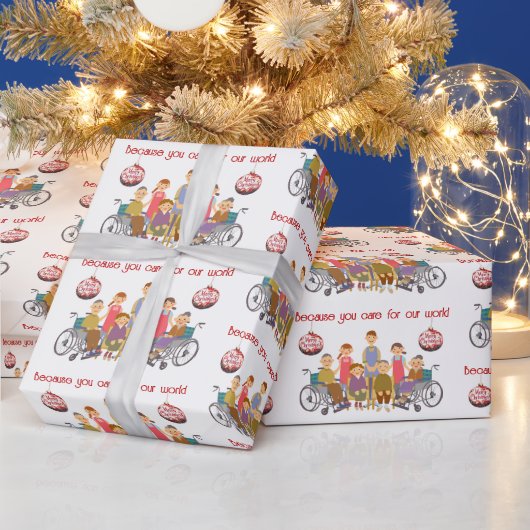 Because You Care Christmas Wrapping Paper Geschenkpapier (Feiertage)