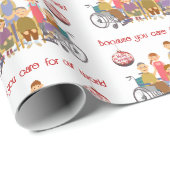 Because You Care Christmas Wrapping Paper Geschenkpapier (Rolleneckpunkt)