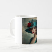 Becca A Lovely Art Deco Lady Kaffeetasse (Vorderseite Links)