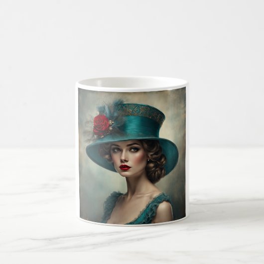 Becca A Lovely Art Deco Lady Kaffeetasse (Mittel)