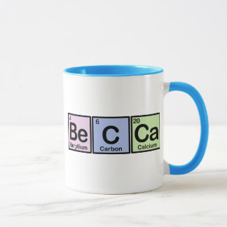 Becca machte von den Elementen Tasse