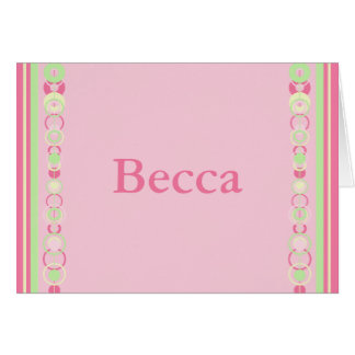 Becca Modern Circle Name Card