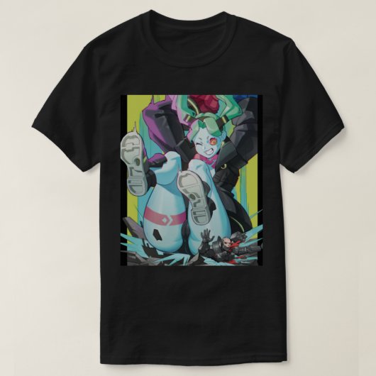 Becca von Cyberpunk Edgerunners T-Shirt (Design vorne)