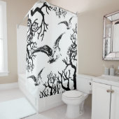 Beccacce maliarde in volo tra rami duschvorhang (Beispiel)