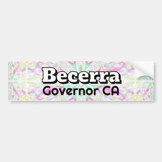 Becerra Gouverneur CA Autoaufkleber (Vorne)
