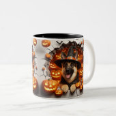 Becher 2 Farben 3D Halloween Dog Breeds Halloween Zweifarbige Tasse (VorderseiteRechts)