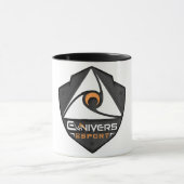 Becher 2 Farben Leertaste/schwarze mit Logo Tasse (Zentrum)
