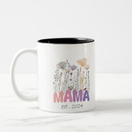 Becher 2 Farben Mama ist 2024 Mothers Day Zweifarbige Tasse