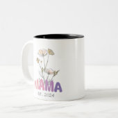 Becher 2 Farben Mama ist 2024 Mothers Day Zweifarbige Tasse (Vorderseite Links)