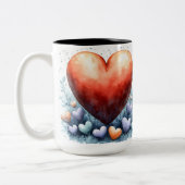 Becher 2 Farben Personalized Valentine Coffee Mug Zweifarbige Tasse (Links)