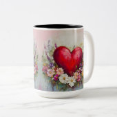 Becher 2 Farben Personalized Valentine Coffee Mug Zweifarbige Tasse (VorderseiteRechts)