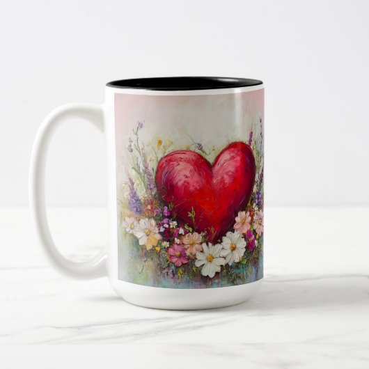 Becher 2 Farben Personalized Valentine Coffee Mug Zweifarbige Tasse (Links)
