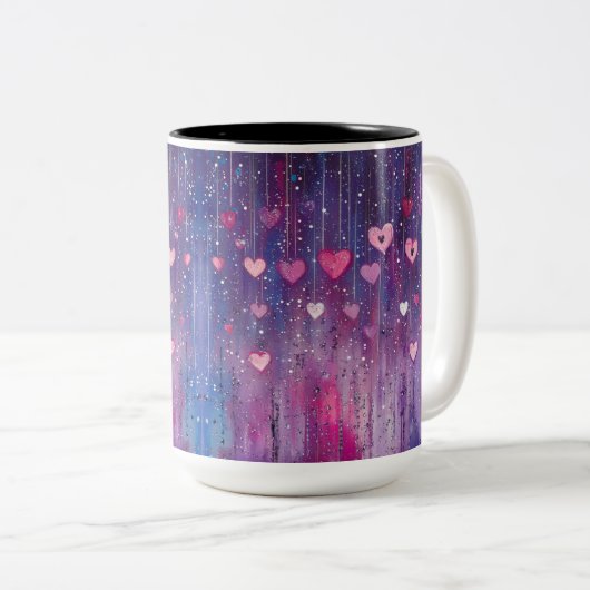 Becher 2 Farben Personalized Valentine Coffee Mug Zweifarbige Tasse (VorderseiteRechts)