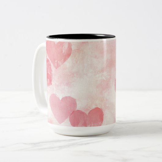 Becher 2 Farben Personalized Valentine Coffee Mug Zweifarbige Tasse (Vorderseite Links)