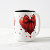 Becher 2 Farben Personalized Valentine Coffee Mug Zweifarbige Tasse (VorderseiteRechts)