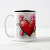 Becher 2 Farben Personalized Valentine Coffee Mug Zweifarbige Tasse (Links)