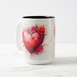 Becher 2 Farben Personalized Valentine Coffee Mug Zweifarbige Tasse