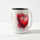 Becher 2 Farben Personalized Valentine Coffee Mug Zweifarbige Tasse (VorderseiteRechts)
