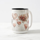 Becher 2 Farben Personalized Valentine Coffee Mug Zweifarbige Tasse (VorderseiteRechts)
