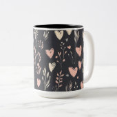 Becher 2 Farben Personalized Valentine Coffee Mug Zweifarbige Tasse (VorderseiteRechts)