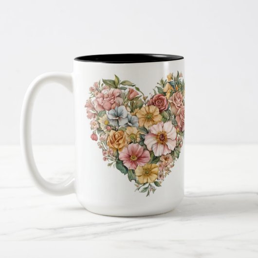 Becher 2 Farben Personalized Valentine Coffee Mug Zweifarbige Tasse (Links)