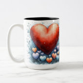 Becher 2 Farben Personalized Valentine Coffee Mug Zweifarbige Tasse (Links)