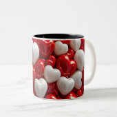 Becher 2 Farben Personalized Valentine Coffee Mug Zweifarbige Tasse (VorderseiteRechts)